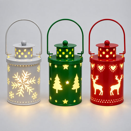 LED Christmas Cutout Lantern