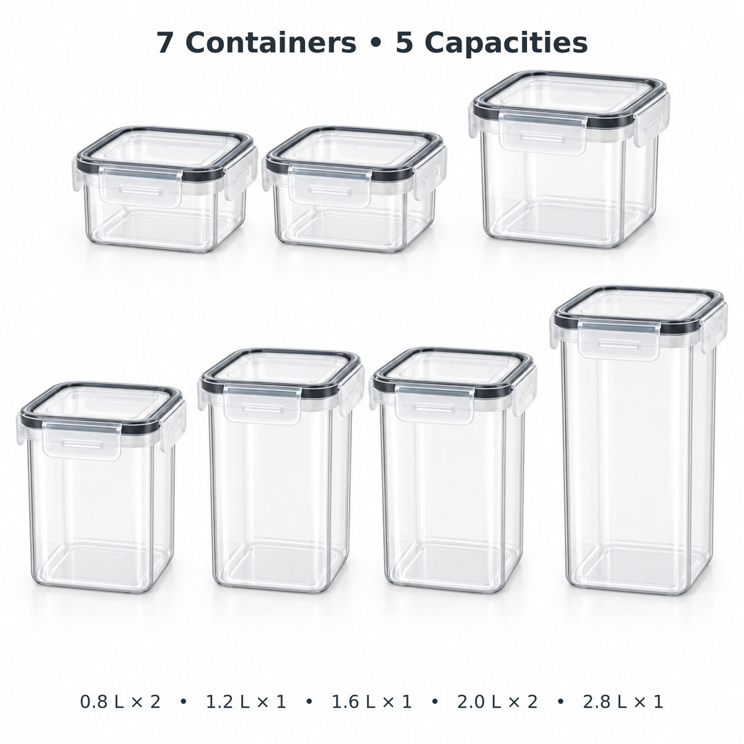14-Piece Dry Food Storage Container Set