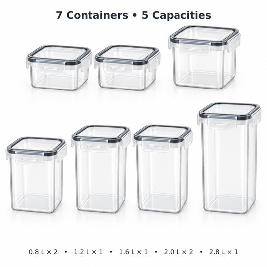 14-Piece Dry Food Storage Container Set