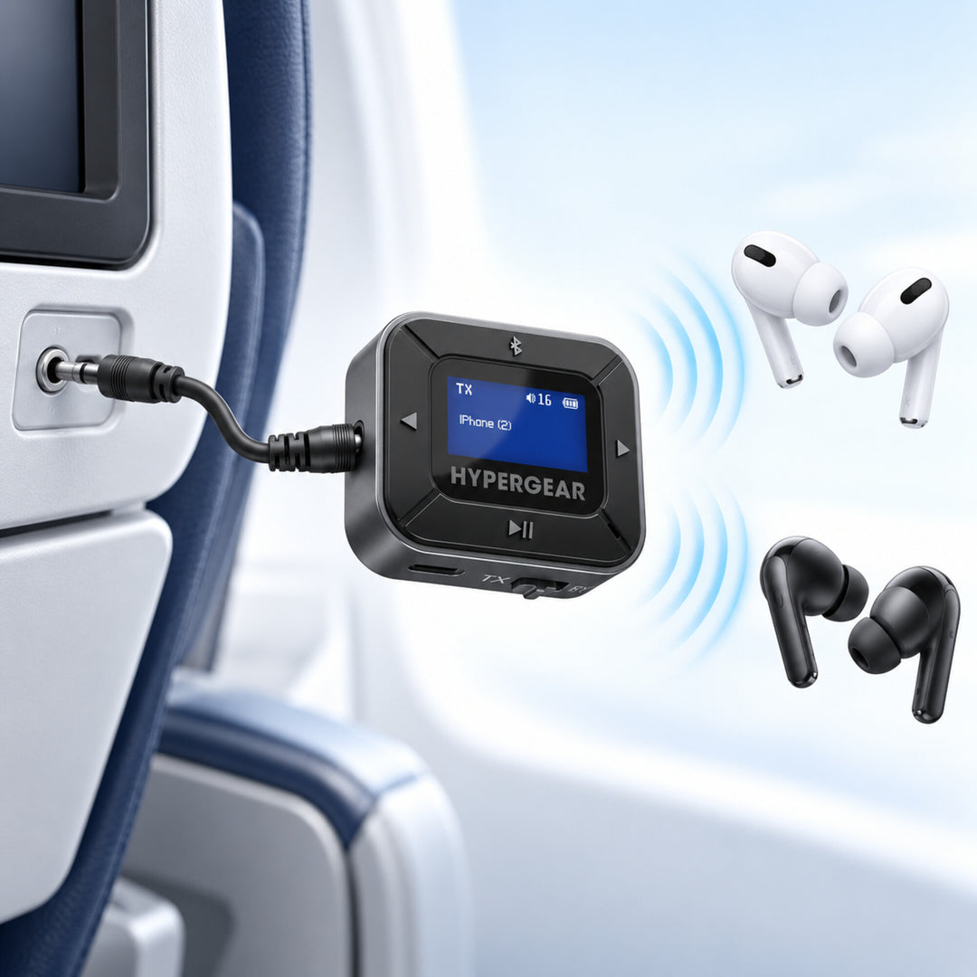 HyperGear IntelliCast Bluetooth Flight Audio Adapter