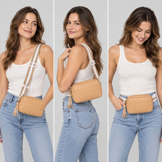 Quilted Crossbody Waist Bag for Women