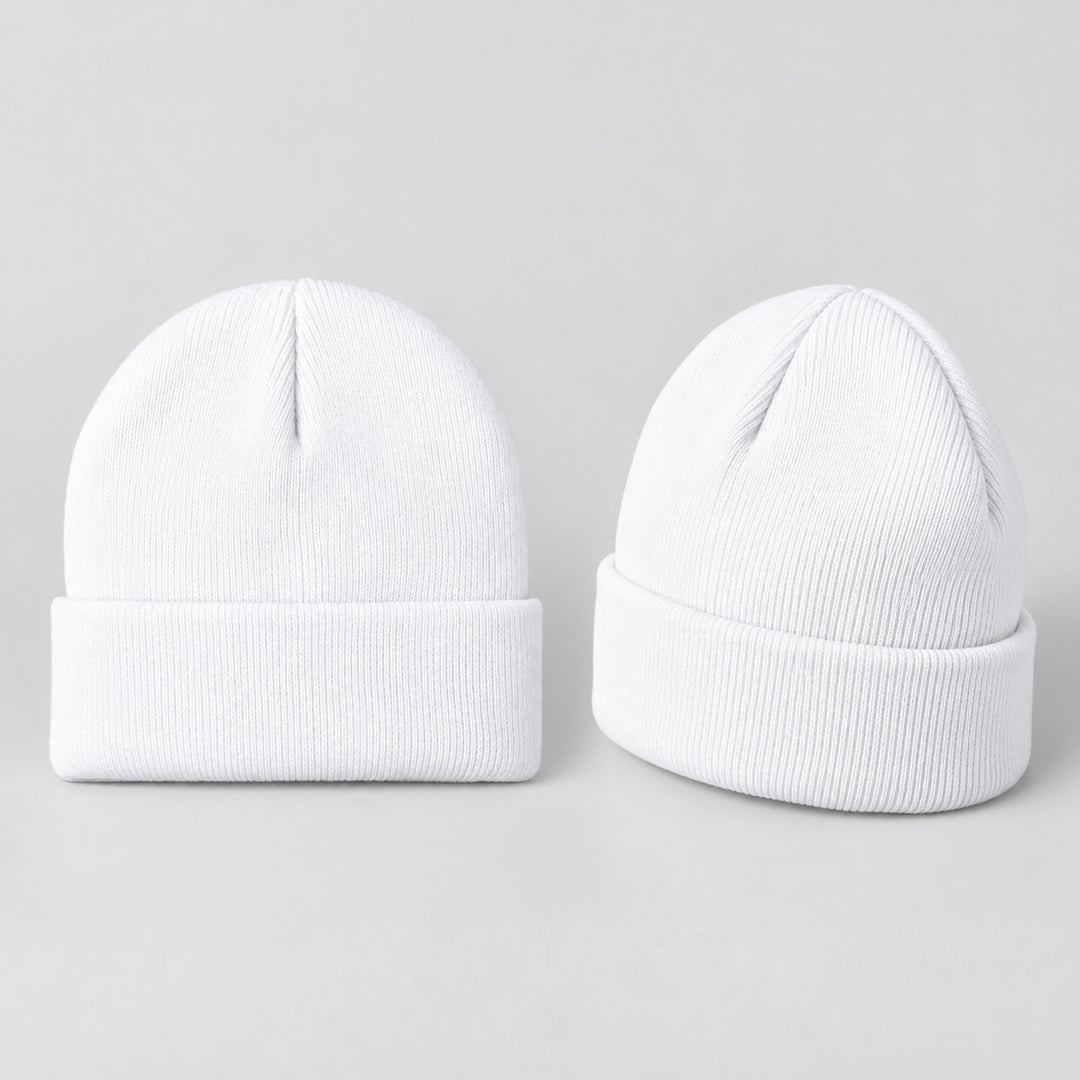 4-Piece Baby Knit Cuffed Beanie Set