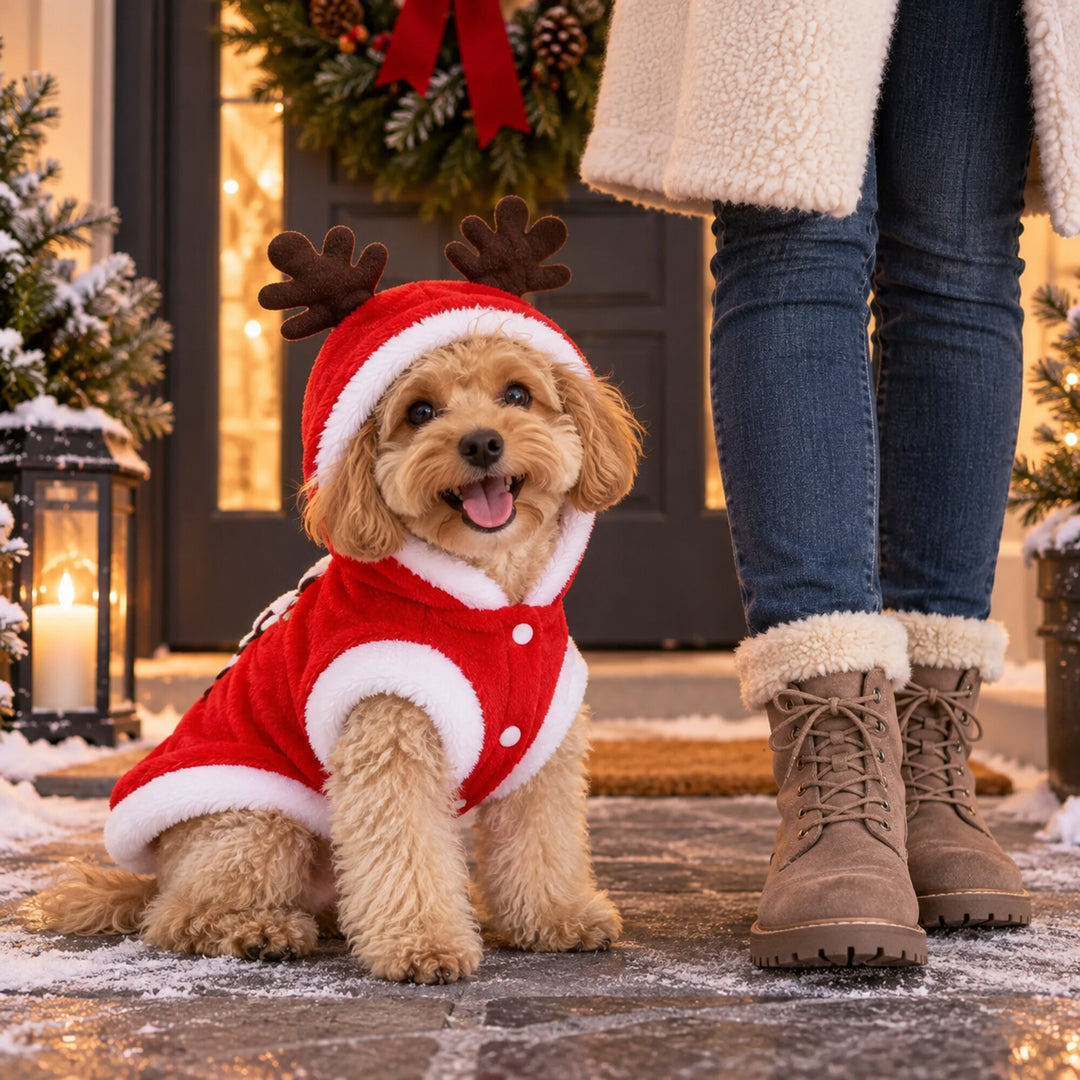 Santa Reindeer Christmas Pet Coat