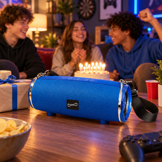 Supersonic Portable Bluetooth Speaker with Strap