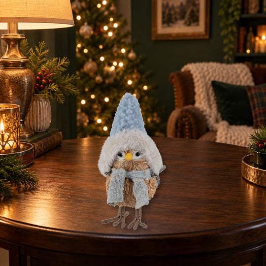 Woodland Bird Christmas Tabletop Figurine