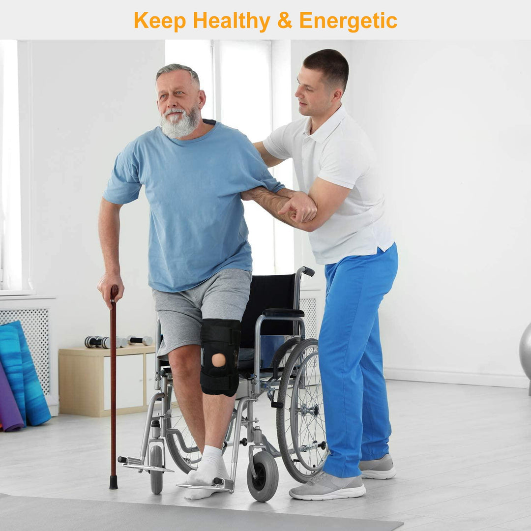 Adjustable Open-Patella Knee Support Brace