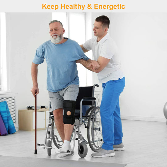 Adjustable Open-Patella Knee Support Brace