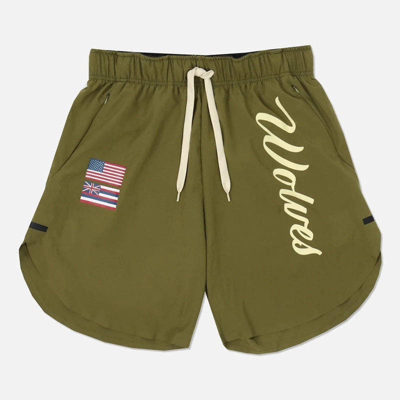 Men’s Quick-Dry Performance Training Shorts – Wolves Edition