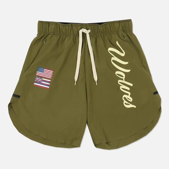 Men’s Quick-Dry Performance Training Shorts – Wolves Edition