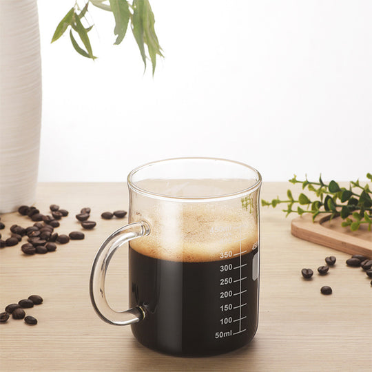 Borosilicate Glass Measuring Coffee Cup