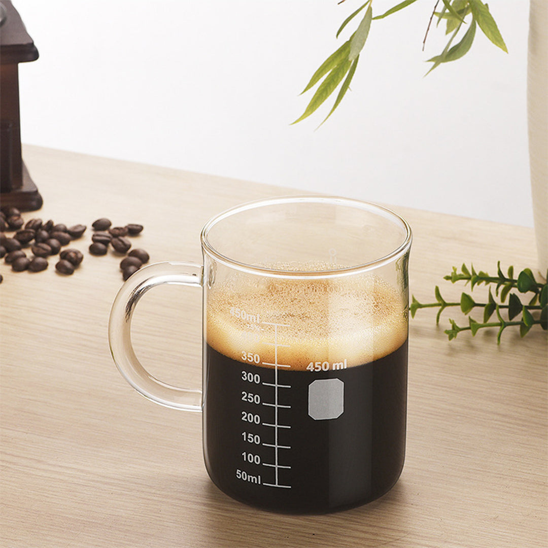 Borosilicate Glass Measuring Coffee Cup