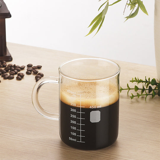 Borosilicate Glass Measuring Coffee Cup