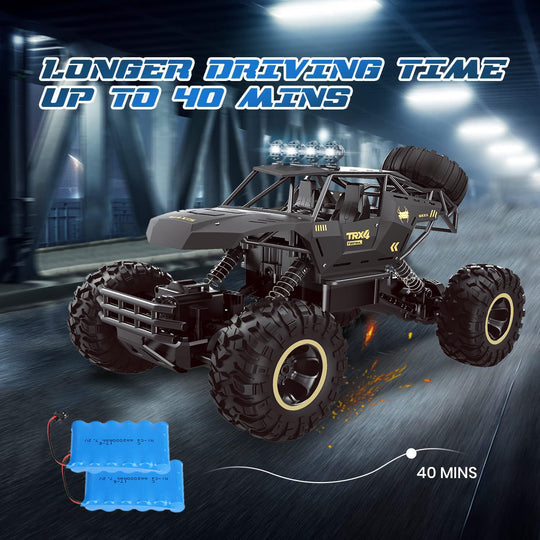 4WD RC Rock Crawler Truck with LED Lights