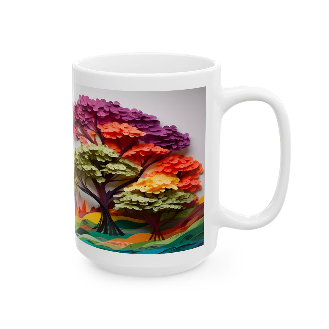 Autumn Layers Ceramic Mug – Cozy Art in Every Sip