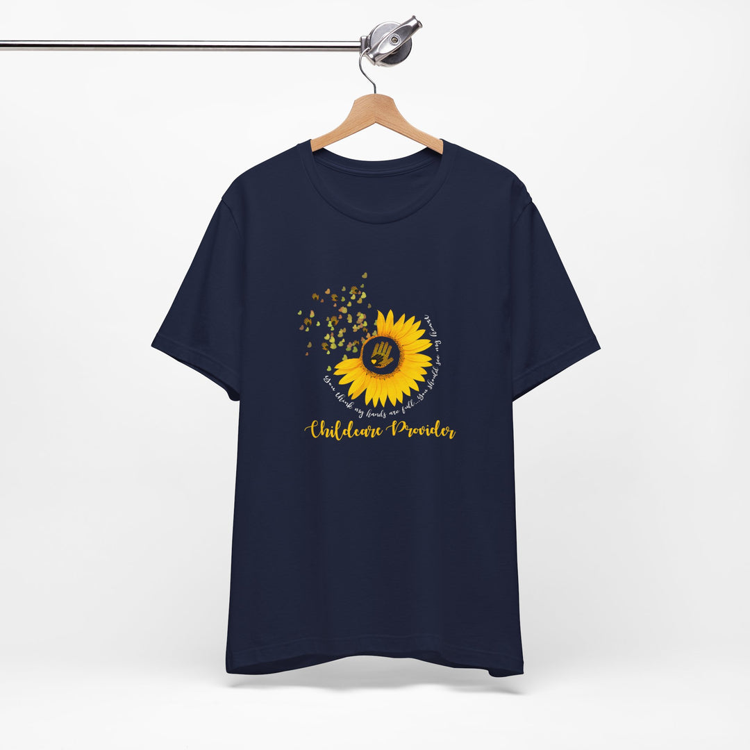 Sunflower Heart Full Childcare Provider T-Shirt
