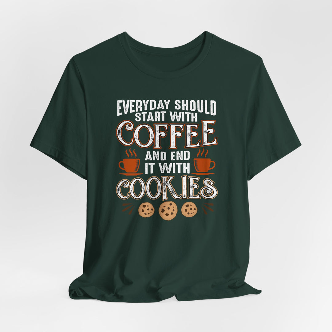 Coffee &amp; Cookies Tee – Cozy Gift for Coffee Lovers