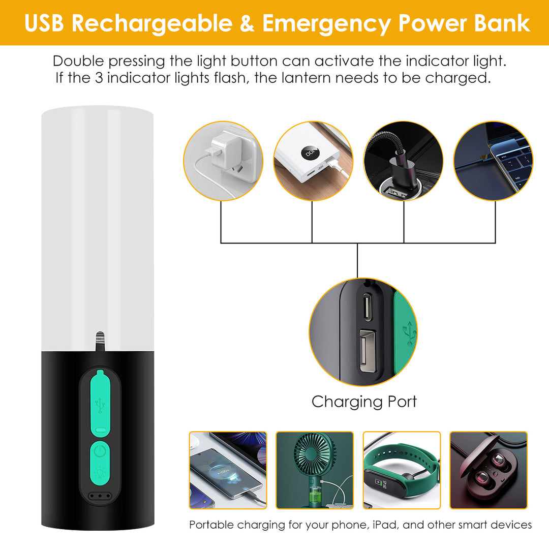 4-in-1 Rechargeable Camping String Light