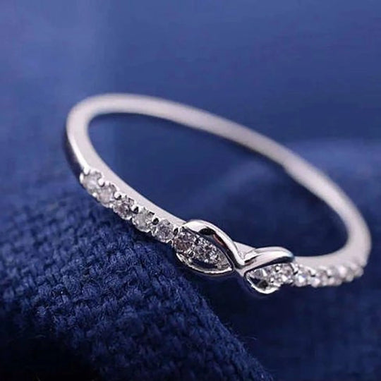 Infinite Love CZ Sterling Silver Ring