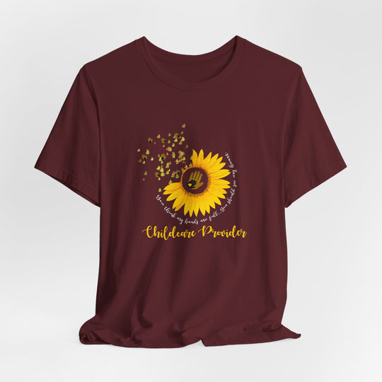 Sunflower Heart Full Childcare Provider T-Shirt