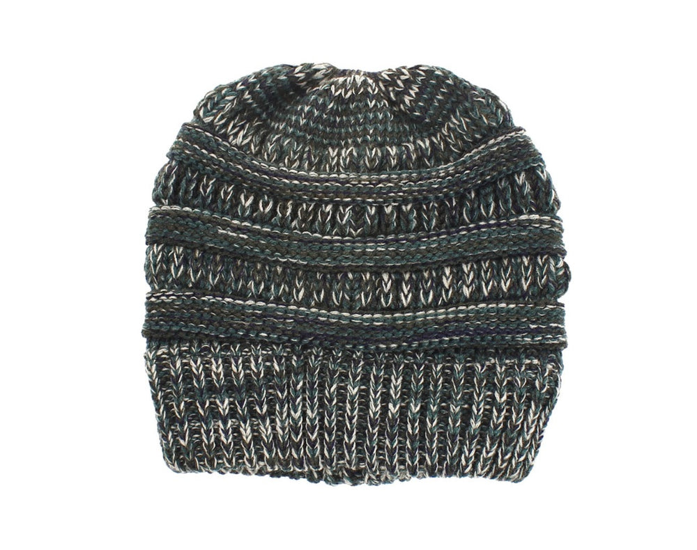 Knit ponytail beanie hat for women in cozy wool blend, stylishly fitted with a top knot, by ShipItFurniture.