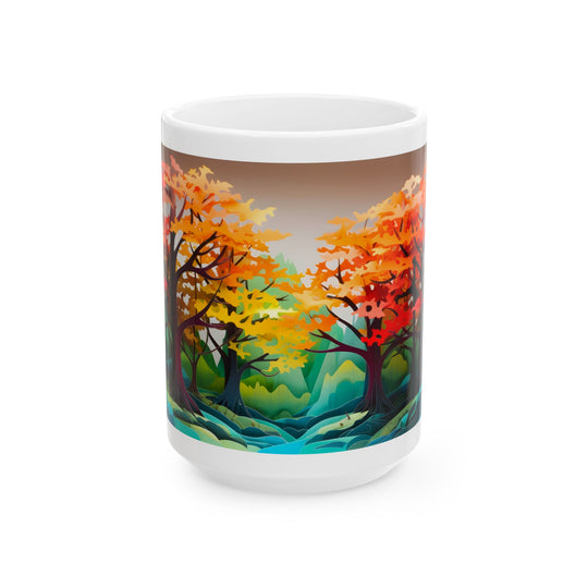 Cozy Autumn Forest Mug | Nature Lover’s Cup