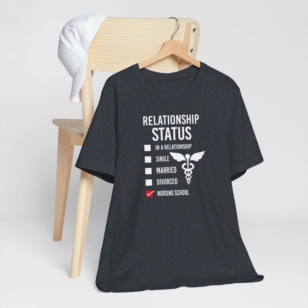 Black t-shirt with &
