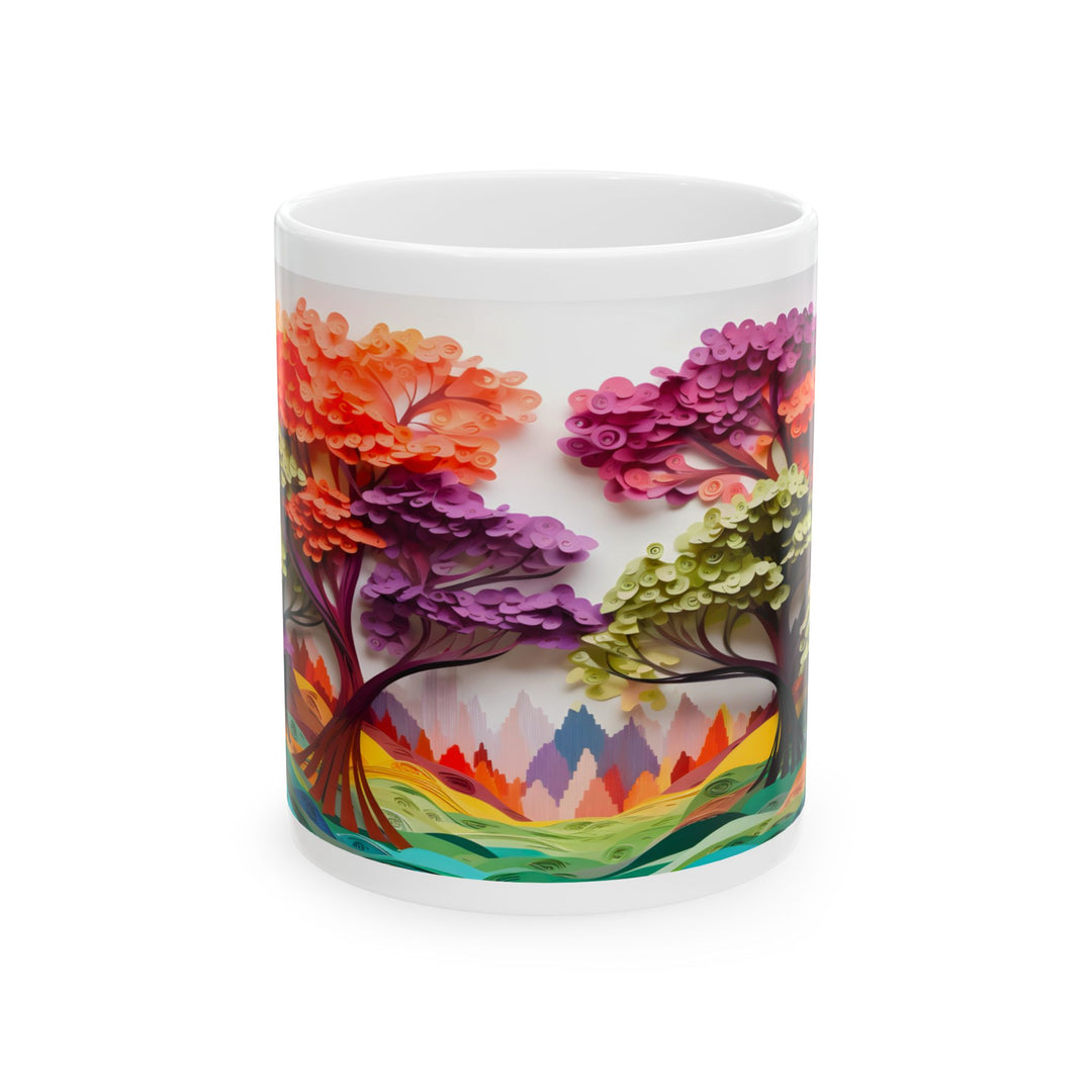 Autumn Layers Ceramic Mug – Cozy Art in Every Sip