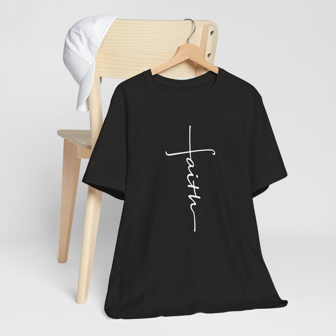 Black t-shirt with &