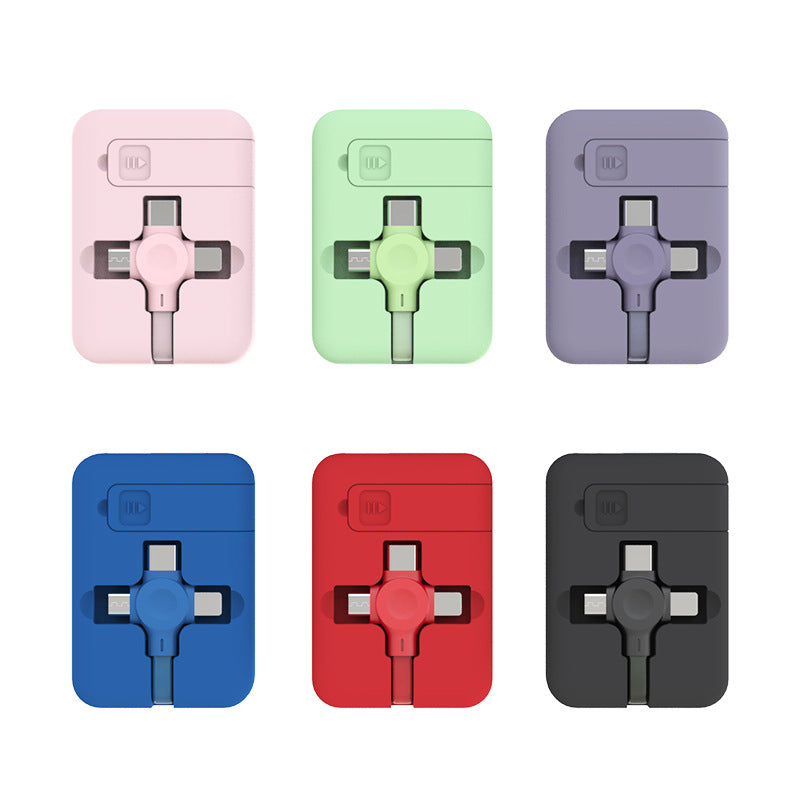 4-in-1 Retractable USB Charging Cable