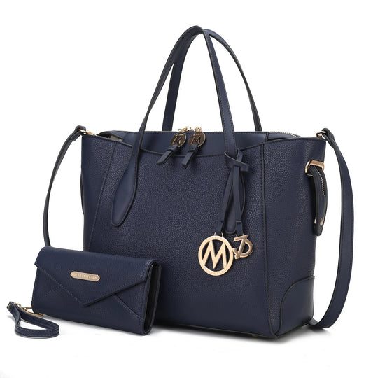 Bruna Vegan Leather Tote Bag with Wallet