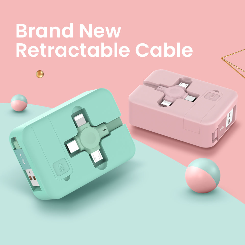 4-in-1 Retractable USB Charging Cable
