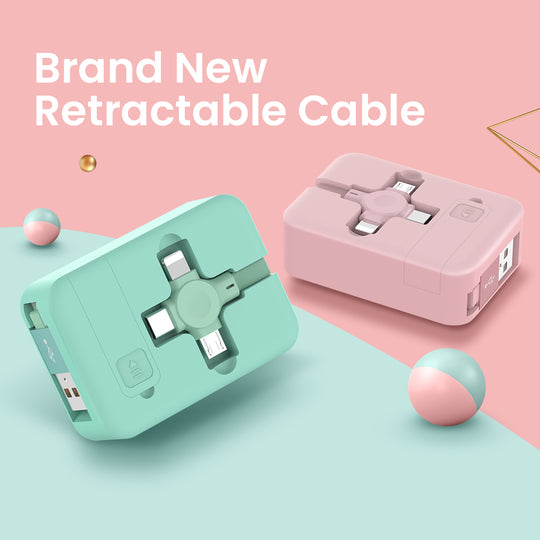 4-in-1 Retractable USB Charging Cable