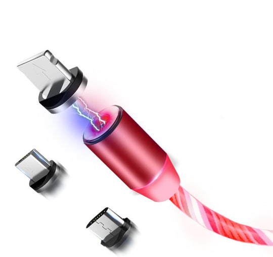 Magnetic LED Charging Cable for iPhone, Android &amp; USB-C