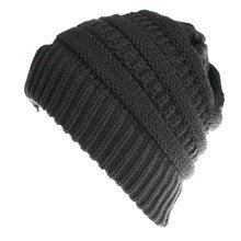 Knit Ponytail Beanie Hat for Women