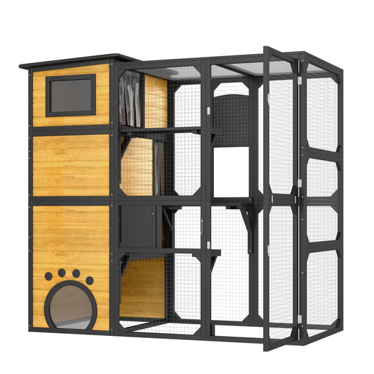 4-Tier Weatherproof Outdoor Cat Catio
