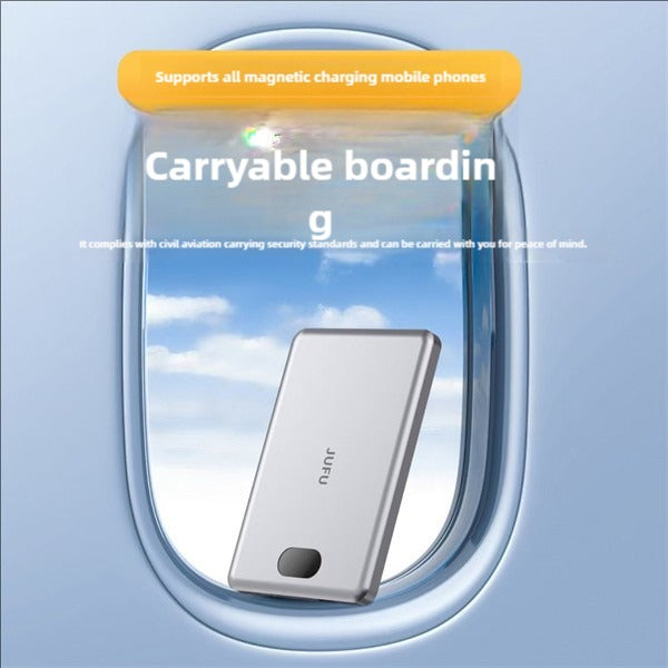 Carryable boardin g device with airplane window background