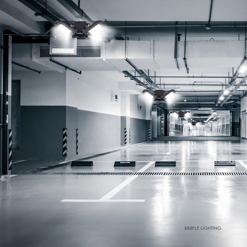 Deformable LED Garage Light with Motion Sensor