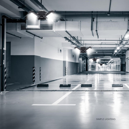 Deformable LED Garage Light with Motion Sensor