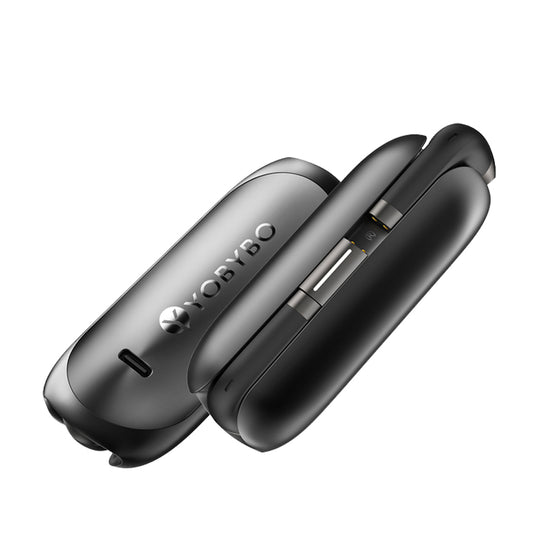 Black electronic device with &