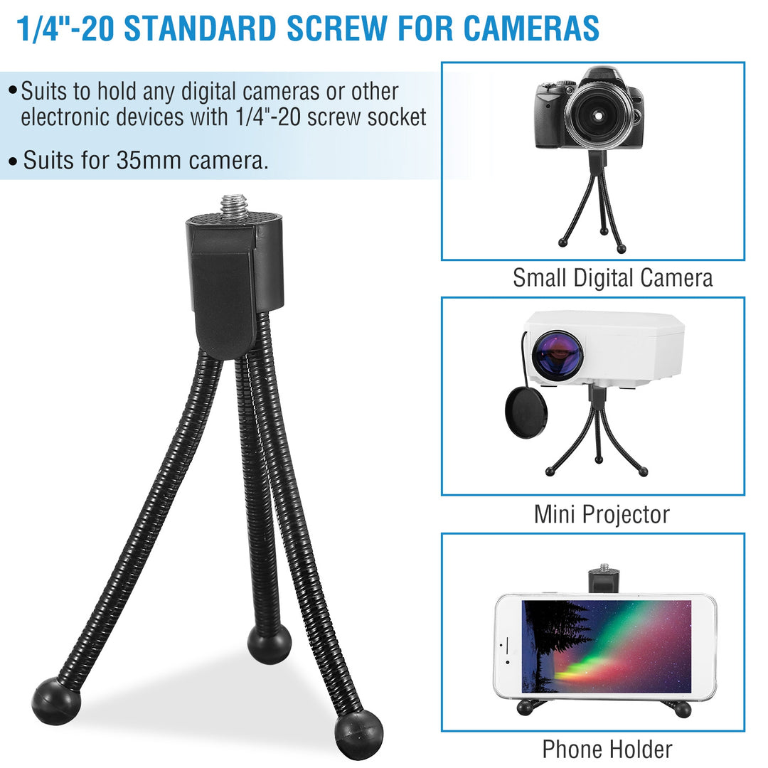 Flexible Tabletop Tripod for Cameras &amp; Projectors