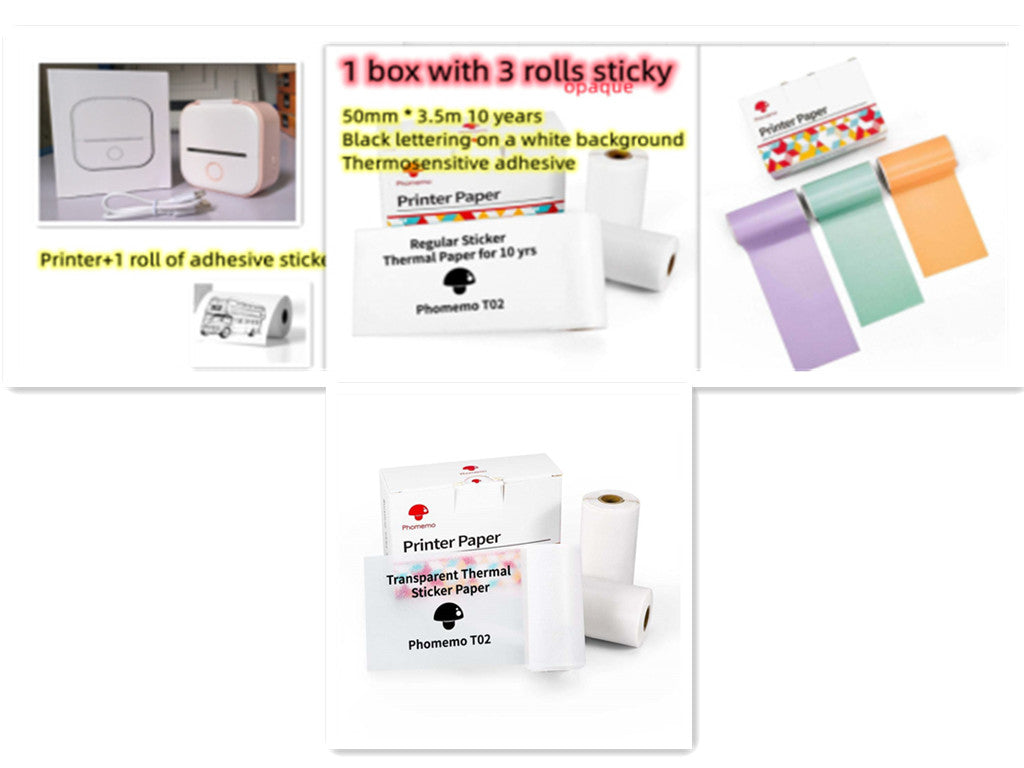 Portable Bluetooth Thermal Label Printer