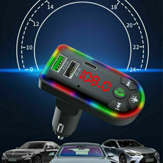 Bluetooth 5.0 FM Transmitter &amp; Car Charger