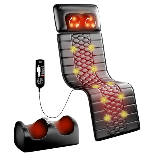 Foldable Heated Massage Mattress with Timer