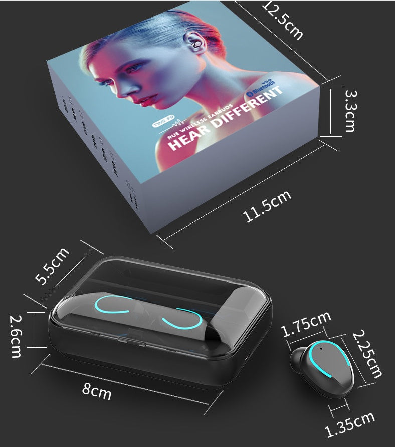 PowerBank Bluetooth Earbuds with LED Display