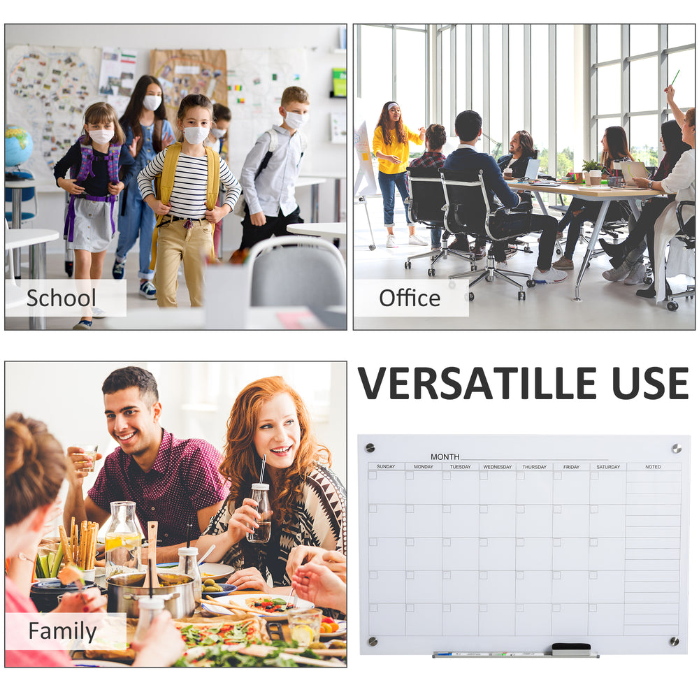 Monthly Dry-Erase Wall Calendar Set
