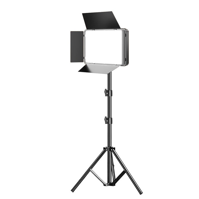 Studio light with stand on a white background