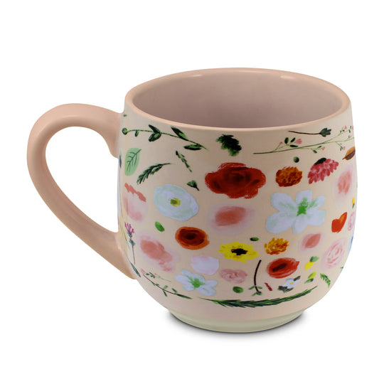 Blooming Joy 18 oz Inspirational Floral Mug