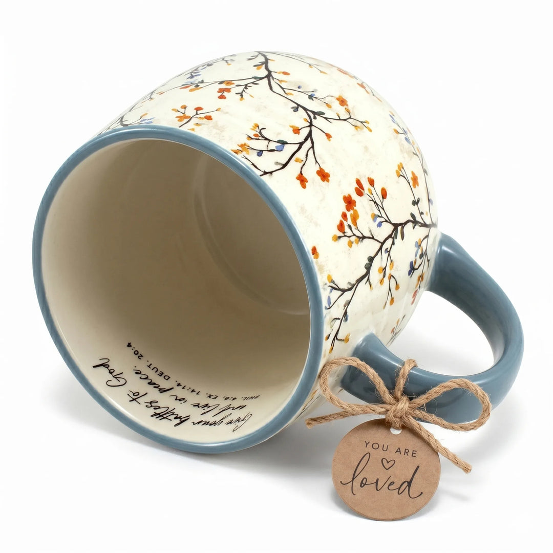 Blooming Joy “Give Your Battles to God” 18 oz Mug