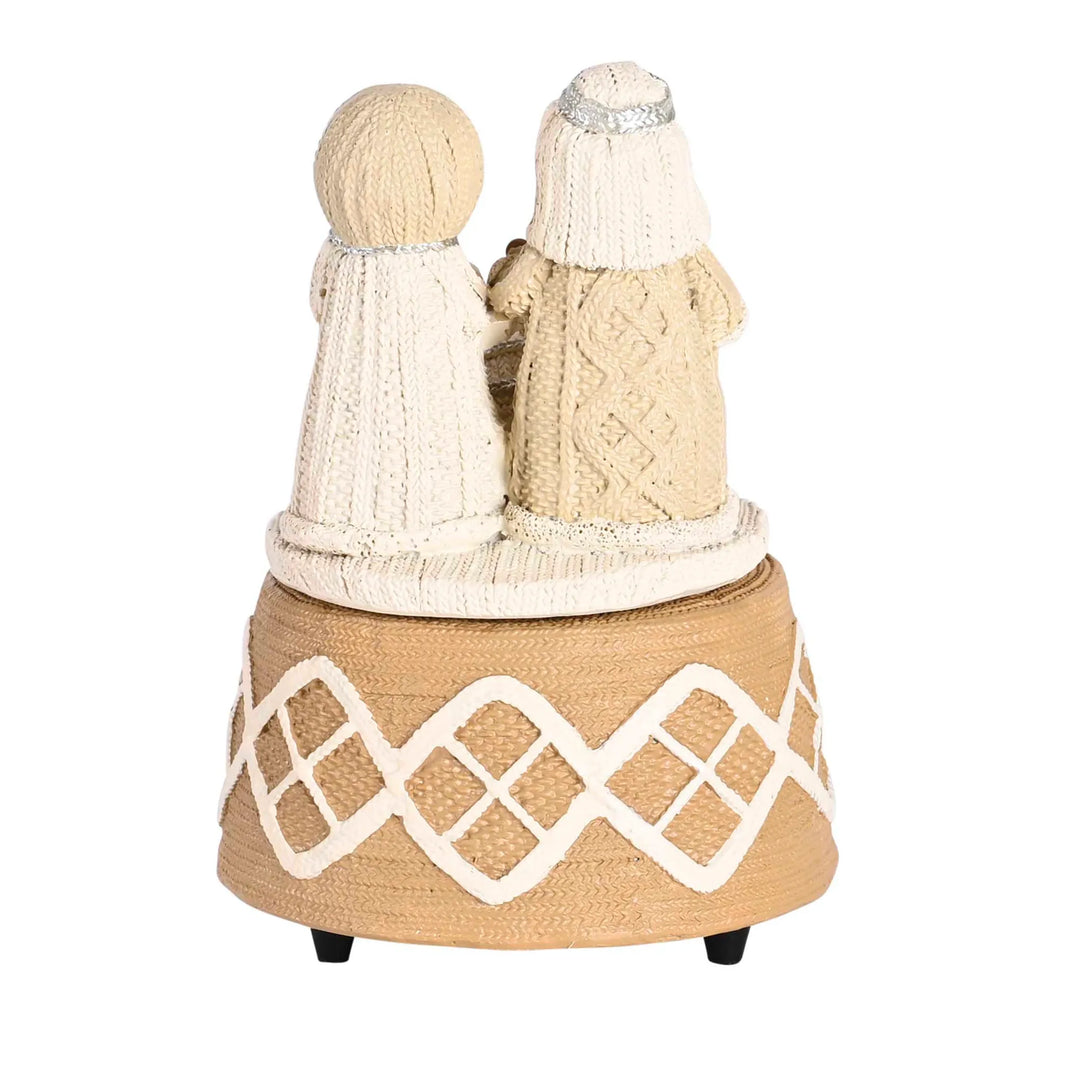 Musical Christmas Nativity Figurine – Hand-Painted Resin