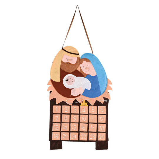 Nativity Christmas Advent Calendar with Pockets